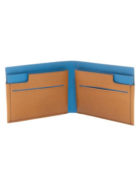 CAMPIONARIO - BAGMOTIC KIT Ledergeldb&ouml;rse + Schl&uuml;sselanh&auml;nger mit USB Leder / blau - Brieftaschen Herren