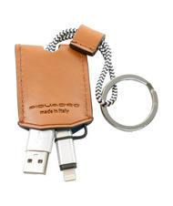 PIQUADRO CAMPIONARIO - BAGMOTIC KIT Ledergeldb&ouml;rse + Schl&uuml;sselanh&auml;nger mit USB Leder / blau - Brieftaschen Herren - 6