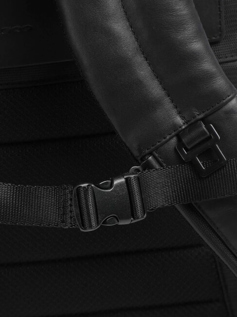 CAMPIONARIO - DAVID 15,6-Zoll-Laptop-Rucksack mit abnehmbarer Clutch Schwarz - PC-Rucks&auml;cke