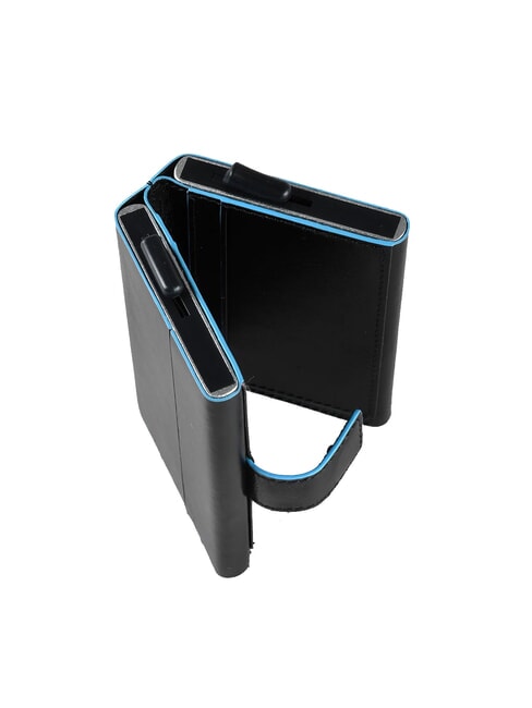 CAMPIONARIO - BLUE SQUARE Kartenetui aus Leder  Schwarz - Brieftaschen Herren