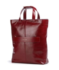 PIQUADRO CAMPIONARIO - BLUE SQUARE Vertikale Aktentasche aus Leder, 14-Zoll-Laptop - Arbeitstaschen