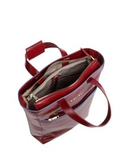 PIQUADRO CAMPIONARIO - BLUE SQUARE Vertikale Aktentasche aus Leder, 14-Zoll-Laptop ROT - Arbeitstaschen - 3