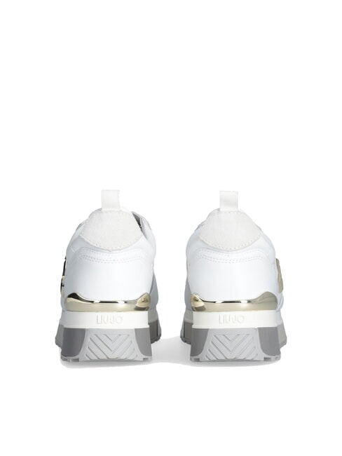 MAXI WONDER 01 Sneakers aus Leder und Mesh Wei&szlig; - Damenschuhe