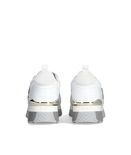 LIUJO MAXI WONDER 01 Sneakers aus Leder und Mesh Wei&szlig; - Damenschuhe - 7