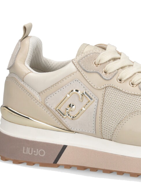 MAXI WONDER 01 Sneakers aus Leder und Mesh helles Seil - Damenschuhe