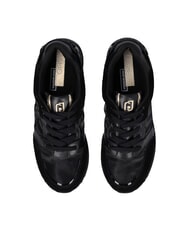 LIUJO MAXI WONDER 91 Plateau-Sneaker mit Lackledereins&auml;tzen Schwarz - Damenschuhe - 4