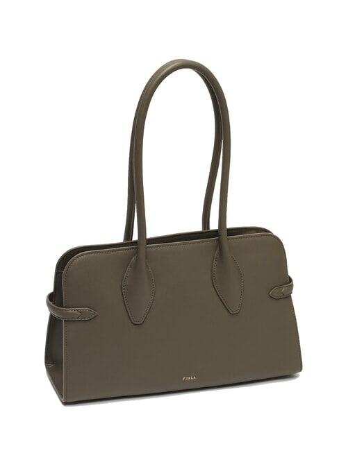 GOCCIA Kleine Umh&auml;ngetasche aus Leder Salbei - Damentaschen