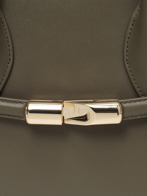 GOCCIA Kleine Umh&auml;ngetasche aus Leder Salbei - Damentaschen