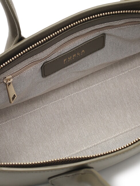 GOCCIA Kleine Umh&auml;ngetasche aus Leder Salbei - Damentaschen