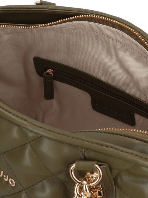 KATE Gesteppte Tasche mit Kettengriffen Armeegr&uuml;n - Damentaschen