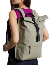 RAINS ROLLTOP RUCKSACK Gro&szlig;er wasserdichter Rucksack Drift - Rucks&auml;cke f&uuml;r Schule &amp; Freizeit - 4