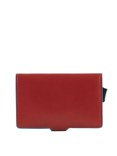 BLUE SQUARE Kreditkartenetui aus Leder und Metall Leder4 - Brieftaschen Herren