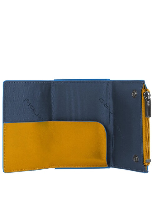 BLUE SQUARE Lederbrieftasche mit Schiebesystem Gelb - Brieftaschen Herren