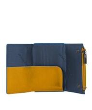 PIQUADRO BLUE SQUARE Lederbrieftasche mit Schiebesystem Gelb - Brieftaschen Herren - 3