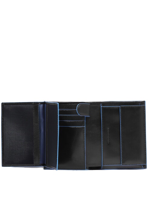BLUE SQUARE Vertikale Lederbrieftasche Schwarz - Brieftaschen Herren