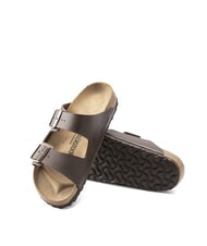 BIRKENSTOCK ARIZONA BIRKO FLOR Slipper-Sandale mit zwei Schnallen dunkelbraun - Schuhe Unisex - 6