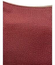 BORBONESE LUNA M Schultertasche Merlot - Damentaschen - 3
