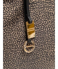 BORBONESE TWINNIE SMALL Kleine Umh&auml;ngetasche OP / NATUR / SCHWARZ - Damentaschen - 3