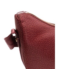 BORBONESE HOBO LUNA MINI ECO LINE Schultertasche Merlot - Damentaschen - 3