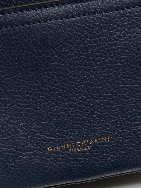 NINA Kameratasche aus Leder NAVY BLAU - Damentaschen