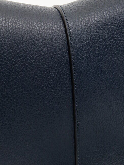 HELENA ROUND Kleine Umh&auml;ngetasche aus Leder NAVY BLAU - Damentaschen