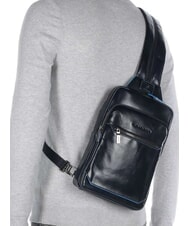 PIQUADRO BLUE SQUARE Tragbarkeit eines Rucksacks mit einer Schulter Blau - PC-Rucks&auml;cke - 7