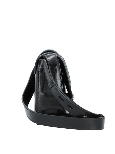 BENEDETTA  Mini-Umh&auml;ngetasche aus Leder Schwarzes Gold - Damentaschen