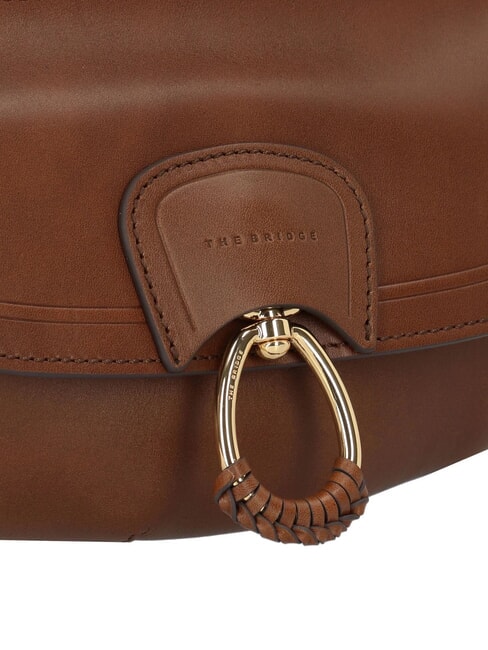 ERICA Umh&auml;ngetasche aus Leder BRAUN - Damentaschen