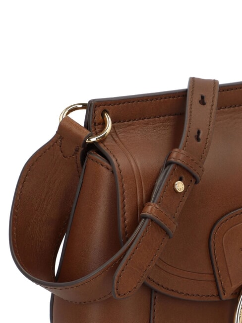 ERICA Umh&auml;ngetasche aus Leder BRAUN - Damentaschen