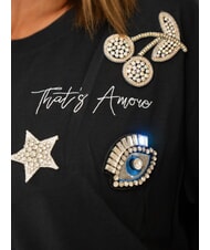 SUN68 BOXY Baumwoll-T-Shirt Schwarz - T-Shirts und Tops f&uuml;r Damen - 2