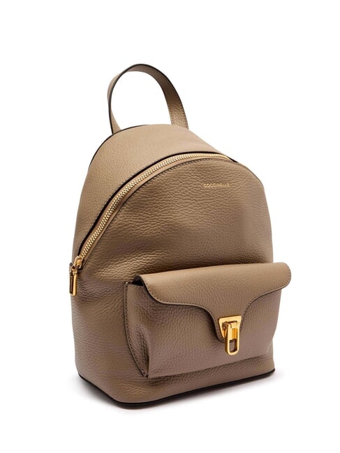 BEAT GENERATION Lederrucksack warmes Taupe - Damentaschen
