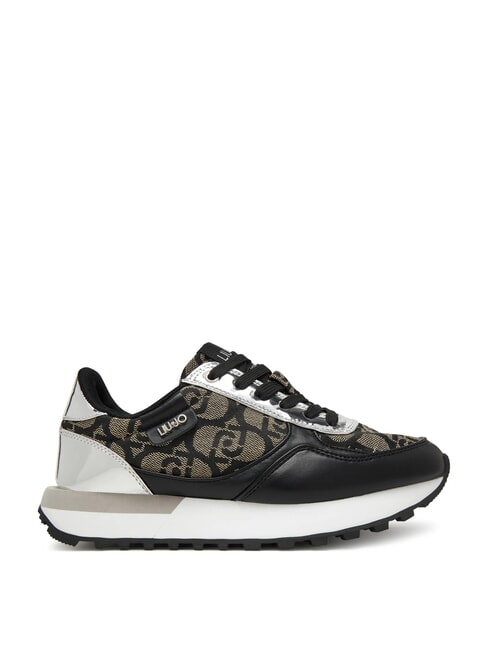 EVELYN 915  Sneaker f&uuml;r Damen Wildleder / Silber - Damenschuhe