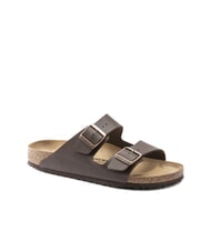 BIRKENSTOCK ARIZONA BIRKO FLOR Slipper-Sandale mit zwei Schnallen dunkelbraun - Schuhe Unisex - 3