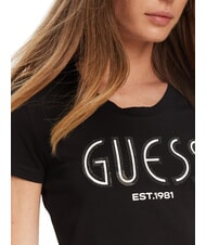 GUESS SS LOGO Kurzarm-T-Shirt jetbla - T-Shirts und Tops f&uuml;r Damen - 3