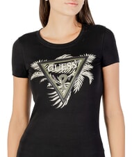 GUESS TRIANGLE PALM Kurzarm-T-Shirt jetbla - T-Shirts und Tops f&uuml;r Damen - 3