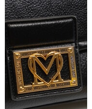 LOVE MOSCHINO SMART DAILY Clutch mit Kette Schwarz - Damentaschen - 3