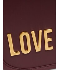 LOVE MOSCHINO BOLD LOVE Umh&auml;ngetasche mit &Uuml;berschlag Wein - Damentaschen - 3