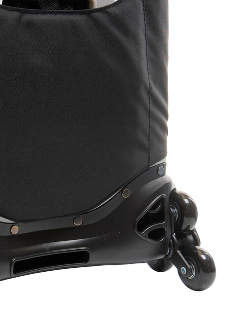 MAGIC GOAL Abnehmbarer 3-Rad-Trolley-Rucksack STREIFEN SCHWARZ / WEISS - Rucks&auml;cke mit Trolleyfunktion