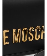 LOVE MOSCHINO BOLD LOVE Umh&auml;ngetasche mit &Uuml;berschlag Schwarz - Damentaschen - 3