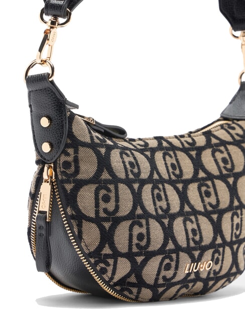 KALISKA Kleine Jacquard-Umh&auml;ngetasche Tabak - Damentaschen