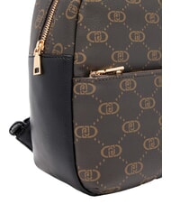 LIUJO CIRRY Mittlerer Rucksack mit Allover-Logo SCHWARZ - Damentaschen - 5