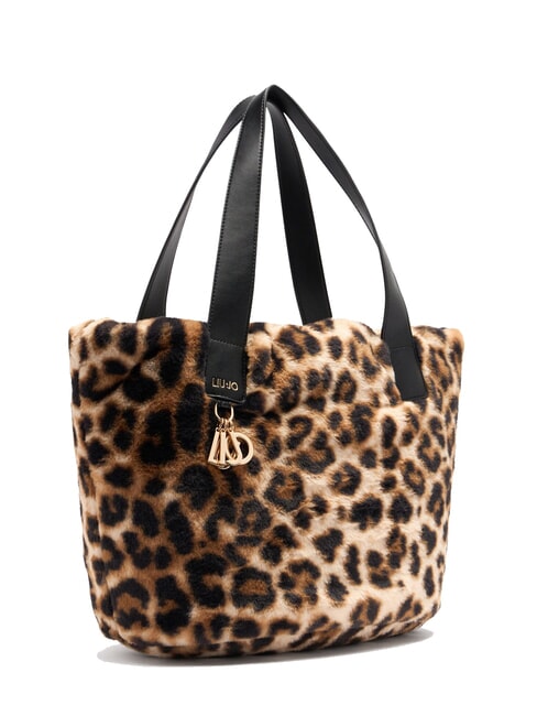 VERRY Gro&szlig;e Hobo-Tasche aus Pl&uuml;sch nat&uuml;rlicher Fleck. - Damentaschen