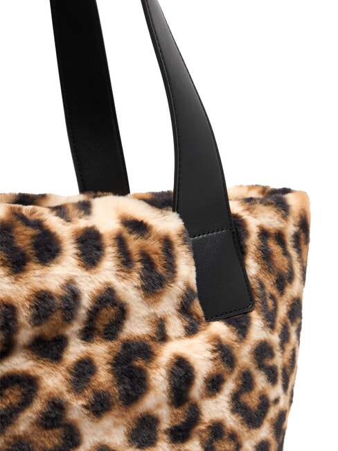 VERRY Gro&szlig;e Hobo-Tasche aus Pl&uuml;sch nat&uuml;rlicher Fleck. - Damentaschen