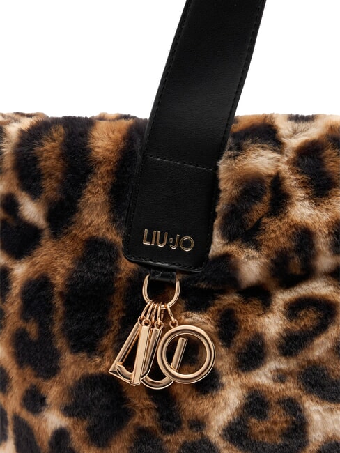 VERRY Gro&szlig;e Hobo-Tasche aus Pl&uuml;sch nat&uuml;rlicher Fleck. - Damentaschen