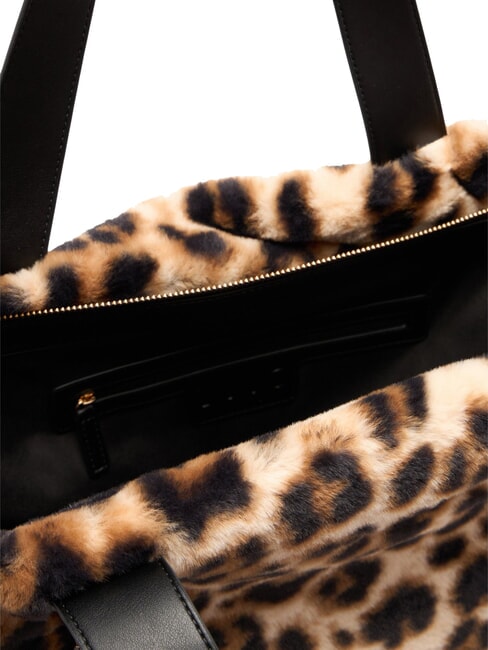 VERRY Gro&szlig;e Hobo-Tasche aus Pl&uuml;sch nat&uuml;rlicher Fleck. - Damentaschen