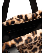 LIUJO VERRY Gro&szlig;e Hobo-Tasche aus Pl&uuml;sch nat&uuml;rlicher Fleck. - Damentaschen - 6