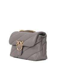 PINKO CLASSIC LOVE PUFF Tasche aus Nappaleder Asphaltgrau 1 - Antike Tore - Damentaschen - 2
