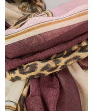 LIUJO ANIMALIER CHAIN Schal mit Allover-Print rote Aubergine - Schals - 3