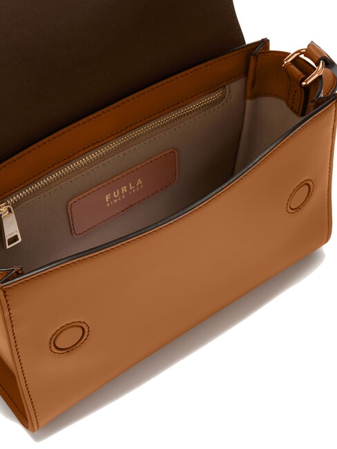 URBAN Kleine Umh&auml;ngetasche aus Leder Brandy - Damentaschen