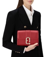 FURLA URBAN Kleine Umh&auml;ngetasche aus Leder Lack - Damentaschen - 6